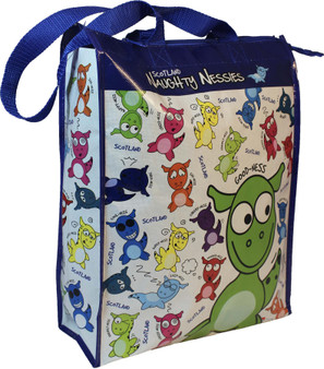 Shopping Bag Plastic Naughty Nessie Loch Ness Monster Reusable Scotland