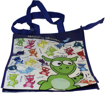 Shopping Bag Plastic Naughty Nessie Loch Ness Monster Reusable Scotland