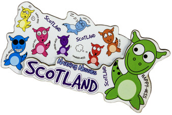 3D Fridge Magnet Naughty Nessies Scottish Souvenir Gift Loch Ness Monster