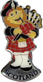 Piper Fridge Magnet Traditional Highland Dress with Bagpipes