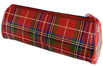 Red Tartan Pencil Case Scottish Royal Stewart Tartan