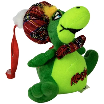Loch Ness Monster Nessie Mascot Car Window Sucker Wearing a Tammy Hat and Bowtie