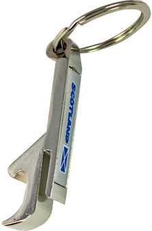 Scottish Keyring Blue Scottish Saltire Useful Bottle Opener on a Keyring