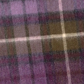 Scottish Soft Cashmere Scarf Buchanan Heather Tartan