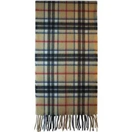 Scottish Soft Cashmere Scarf Thomson Camel Modern Tartan