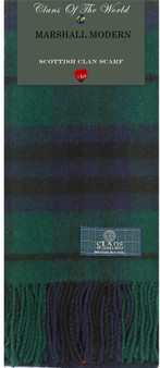 Marshall Modern Tartan Clan Scarf 100% Soft Lambswool