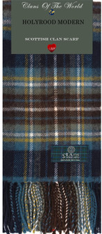 Hollyrood Modern Tartan Clan Scarf 100% Soft Lambswool