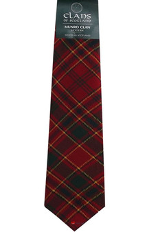 Munro Clan 100% Wool Scottish Tartan Tie