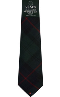 Armstrong Clan 100% Wool Scottish Tartan Tie