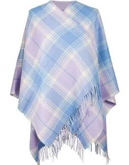 Lambswool Mini Cape In Borwick Tartan Design 120cm Wide