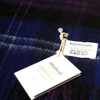 Deluxe Pure Soft Lambswool Blanket-Throw in Heritage of Scotland Tartan 78x 63in