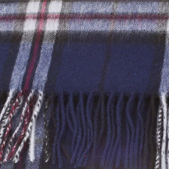 100% Lambswool Scarf Thomson Navy Scottish Gift Winter Scotland