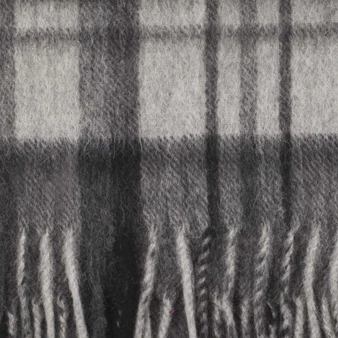 100% Lambswool Scarf Monochrome Sky Check Scottish Gift Winter Scotland