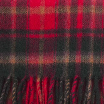 100% Lambswool Scarf Dark Maple Scottish Gift Winter Scotland