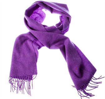 Unisex Lambswool Scarf In Regalia Tartan Design 30cm Wide