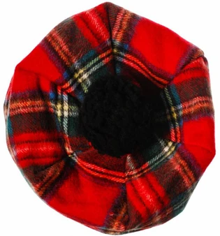 Ladies Lambswool Tammy Hat in Royal Stewart Tartan One Size