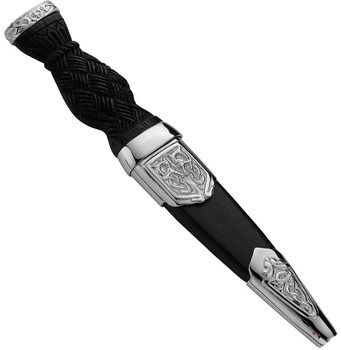 Sgian Dubh Plated Celtic Serpents and Cap Sgian Dubh Plated Celtic Serpents and Cap