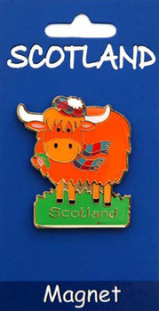 Scottish Fridge Magnet Scottish Highland Coo Cow on a Fridge Magnet Scottish Fridge Magnet Scottish Highland Coo Cow on a Fridge Magnet