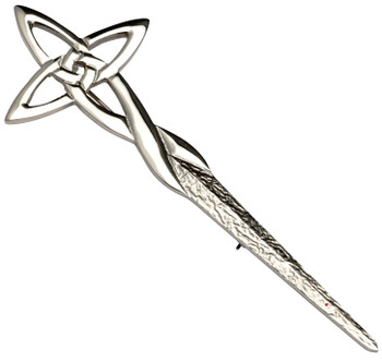 Kilt Pin Hallmarked Sterling Silver Styled As Celtic Cross 110mm Kilt Pin Hallmarked Sterling Silver Styled As Celtic Cross 110mm