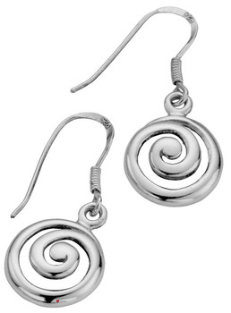 Earrings Sterling Silver Pierced Fitting Drop Style Celtic Spiral Earrings Sterling Silver Pierced Fitting Drop Style Celtic Spiral