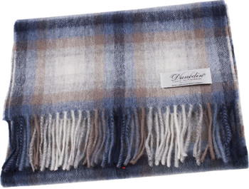 Cashmere Blend Scarf Cashmere 10 % Lambswool 90% Grey Navy Double Check Scottish Gift from Scotland Cashmere Blend Scarf Cashmere 10 % Lambswool 90% Grey Navy Double Check Scottish Gift from Scotland