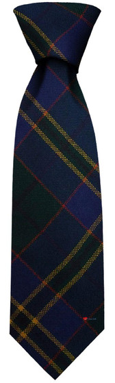 Mens Irish Wool Neck Tie in Ireland County Kilkenny Tartan