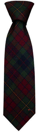 Mens Irish Wool Neck Tie in Ireland County Clare Tartan