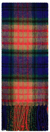 Irish Tartan Plaid Scarf County Longford 100% Lambswool