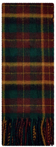 Irish Tartan Plaid Scarf County Monaghan 100% Lambswool