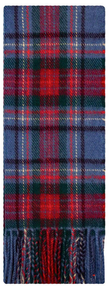 Irish Tartan Plaid Scarf County Louth 100% Lambswool