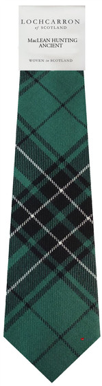 Mens Neck Tie MacLean Hunting Ancient Tartan Lightweight Scottish Clan Tie