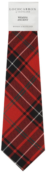 Mens Neck Tie Wemyss Ancient Tartan Lightweight Scottish Clan Tie