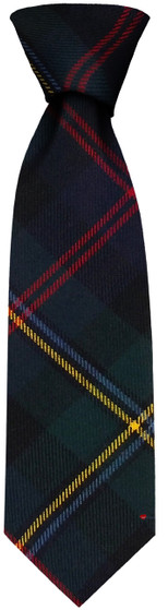 Mens Neck Tie Malcolm Modern Tartan Lightweight Scottish Clan Tie