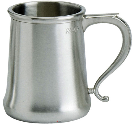 Pewterware 1 pint Tankard Tapered Shape Satin Finish Beer Mug Engravable Great Gift