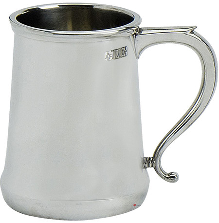 Pewterware 1 pint Tankard Tapered Shape Beer Mug Ideal for Engraving Great Gift