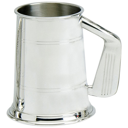 Pewter Tankard Golf Club Handle 1pt Fine English Pewter Great Gift