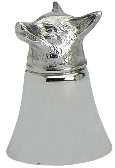 Pewter Single Bar Spirit Measure Jigger Fox Head 2oz Measure Great Gift