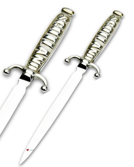 Pewter Letter Opener 18cm Handle SCOTLAND Text Sword