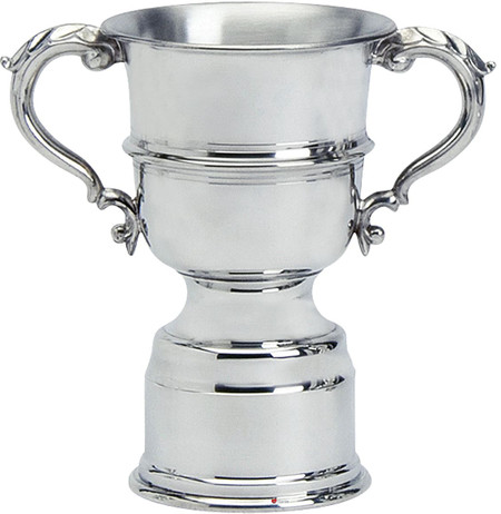 Pewter Sporting Trophy 6inch Polished Makenzie Style Football, Rugby, Rowing Great Gift