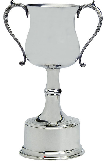 Pewter Sporting Trophy 12inch Polished Georgian Style Football, Rugby, Rowing Great Gift