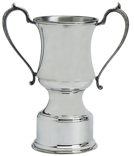 Traditional Style Sporting Presentation Trophy 10inch Polished Pewter Engravable Great Gift