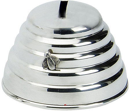 Pewter Piggy Bank For Children Bee Hive Shaped Money Box Great Christening Gift