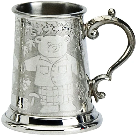 Christening Gift The Three Bears And Goldilocks Tankard 1/2 Pint Great Gift