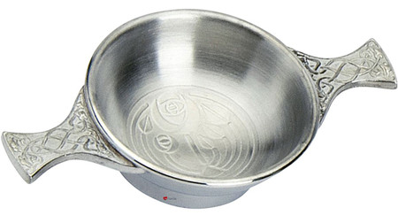 Glasgow Rose Scottish Quaich Rennie Mackintosh 2" Bowl Pewter Cup of Friendship Ideal Gift