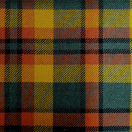 Irish Tartan Fabric Material Medium Weight County Derry-Londonderry New Wool 1 Metre