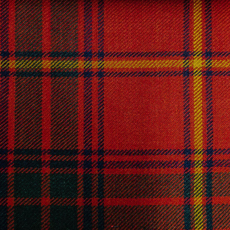 Irish Tartan Fabric Material Medium Weight County Galway New Wool 1 Metre