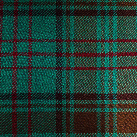 Irish Tartan Fabric Material Medium Weight County Dublin New Wool 1 Metre