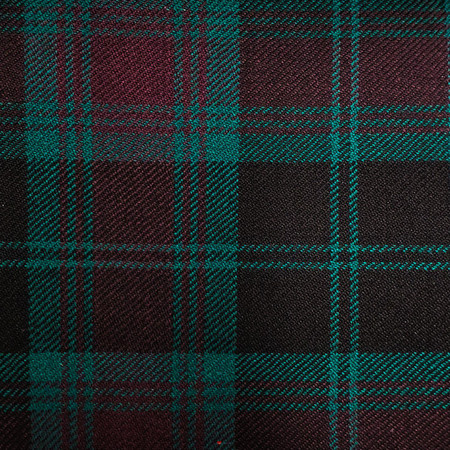 Irish Tartan Fabric Material Medium Weight County Carlow New Wool 1 Metre