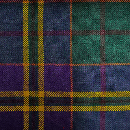 Irish Tartan Fabric Material Medium Weight County Kilkenny New Wool 1 Metre