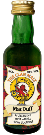 MacDuff Clan Whisky Collectable Miniature Bottle, Made in Scotland